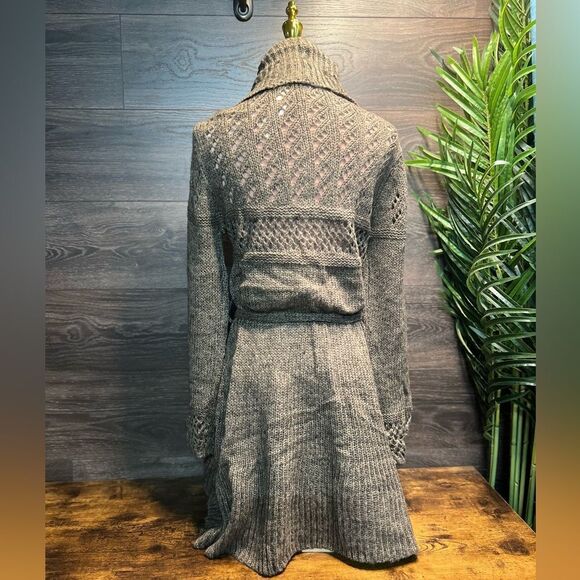 Chaudry KC Tan Cardigan Sweater with Cozy Brown Hues. Wool Blend. NWT! - Picture 3 of 12